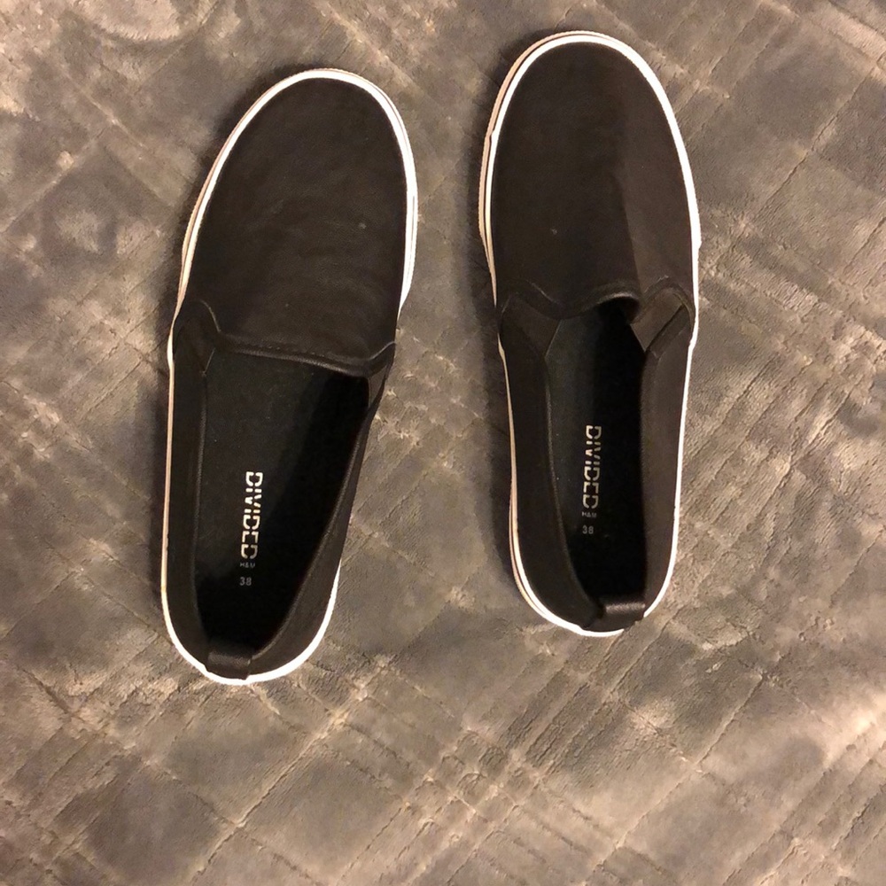 Black slip ons
